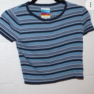 UNIF baby tee ribbed material